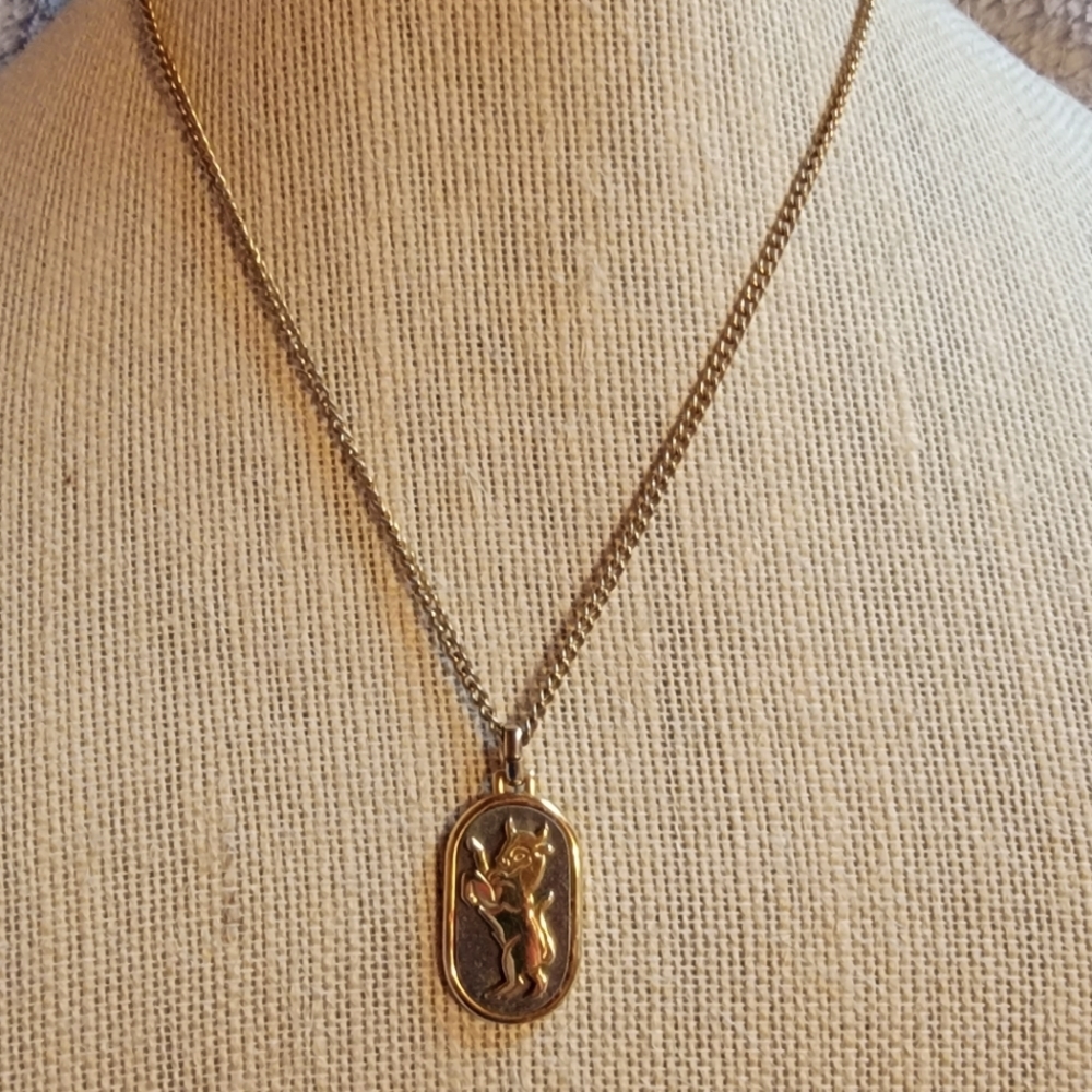 Astrological Necklace With Taurus Pendant